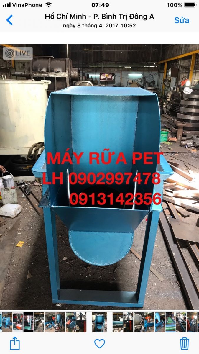 Máy rửa chai pet