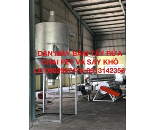 Dàn máy  bằm tẩy rữa chai pet và sấy khô