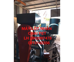 Máy lột nhản chai pet