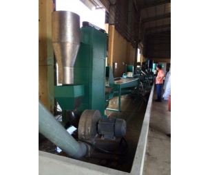 Dàn máy bằm rữa chai pet và sấy khô