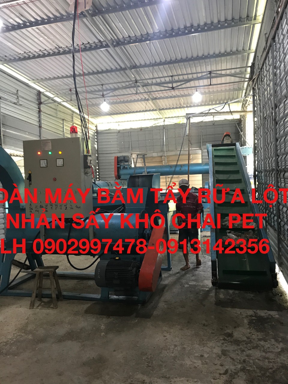 Máy sấy khô nhựa phế liệu