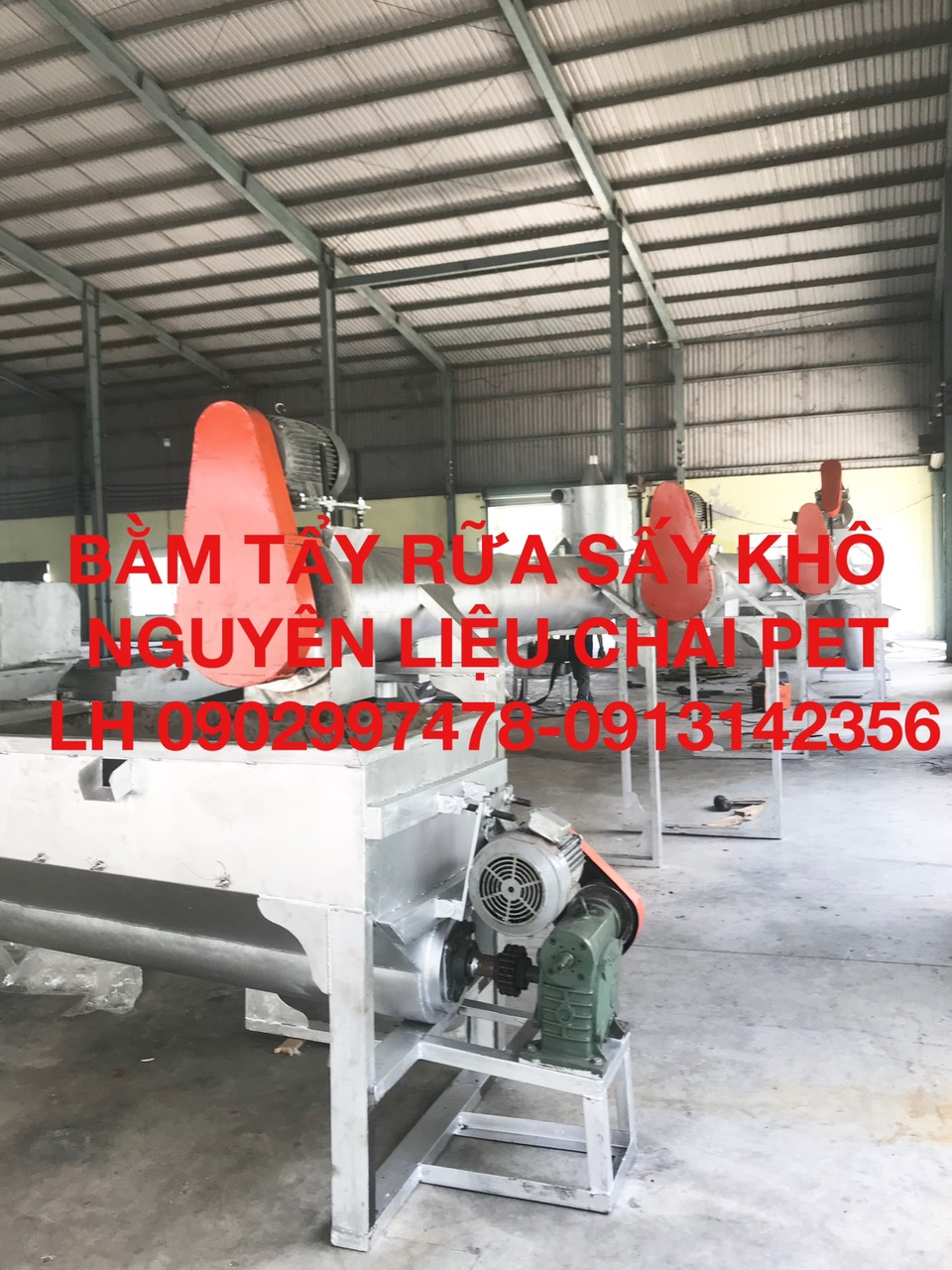 Máy sấy khô nhựa phế liệu
