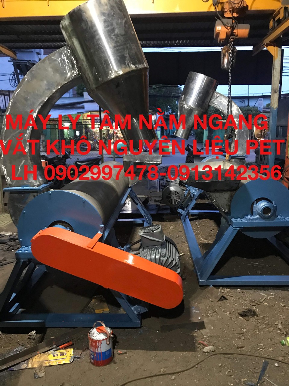 Máy sấy khô nhựa phế liệu