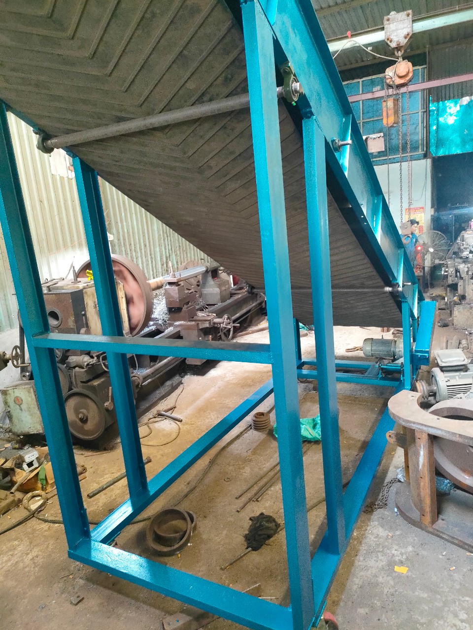 dây chuyền băng tải phế liệu