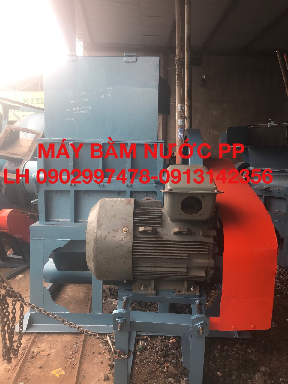 máy băm nhựa 8 tấc