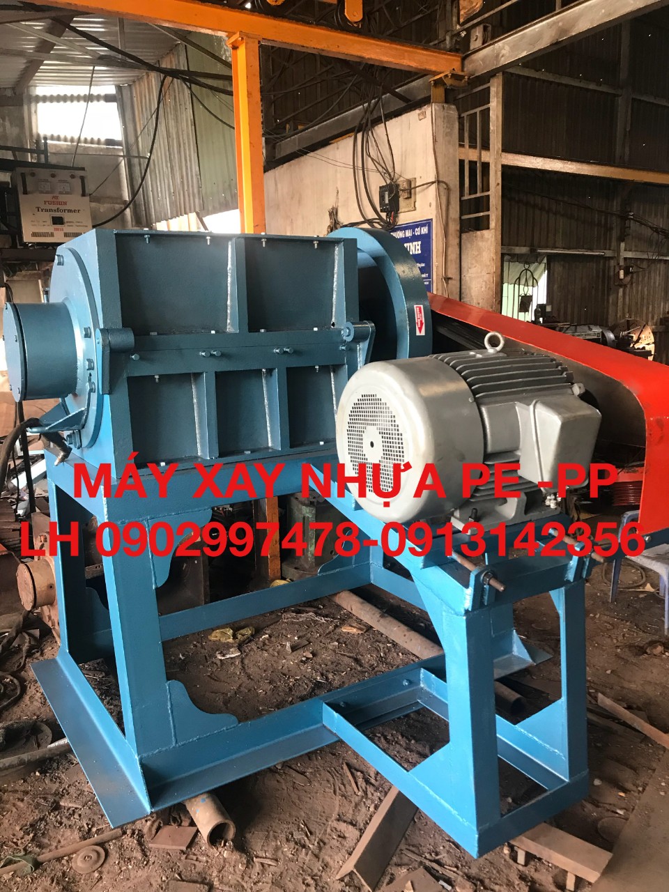 máy băm nhựa phế liệu