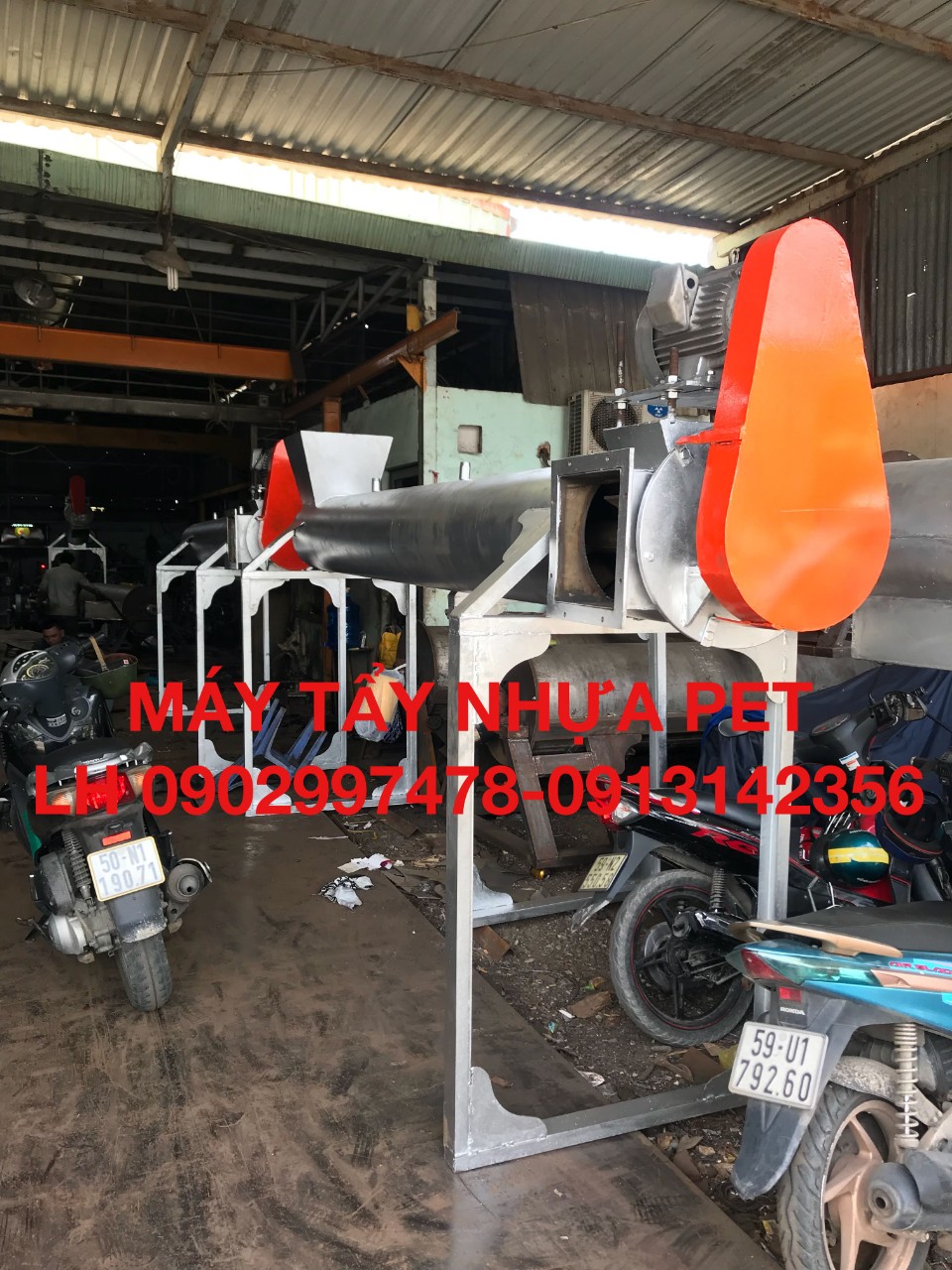 máy tái chế chai nhựa