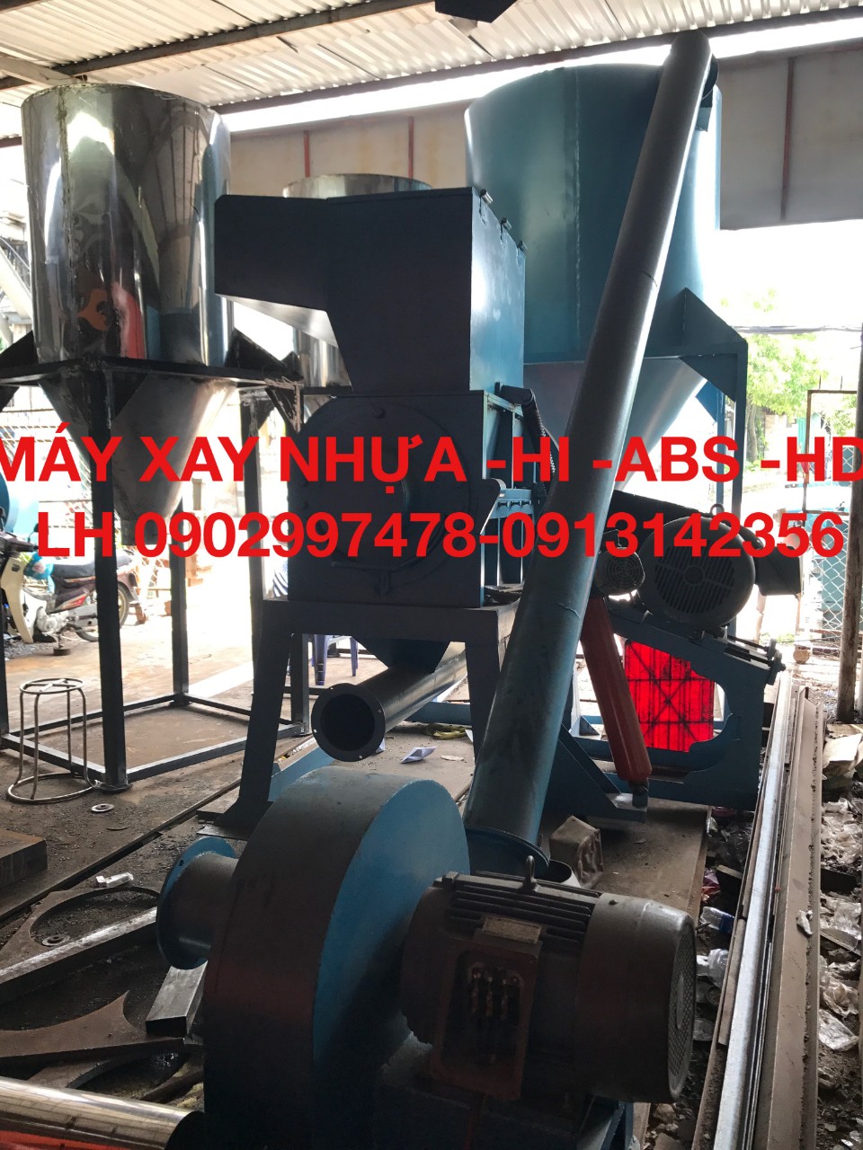 máy xay nhựa tái chế